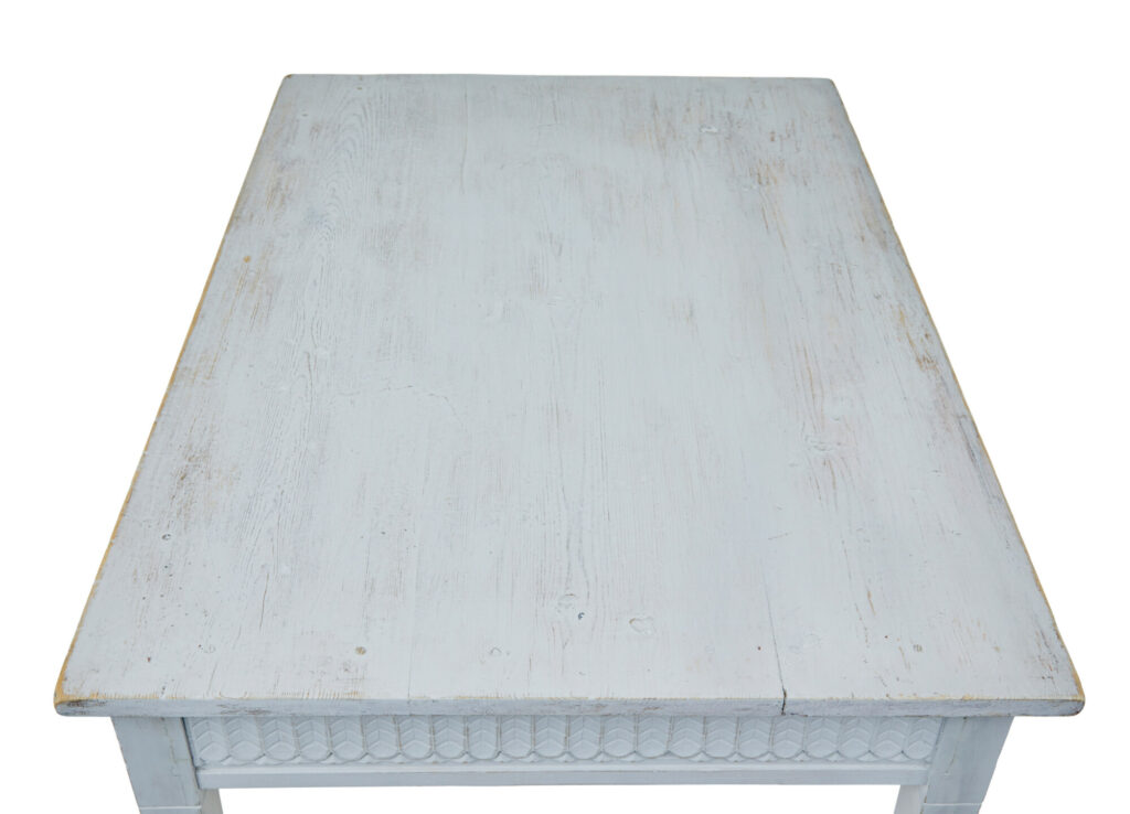 Late 19th Century Painted Pine Swedish Table — image 2