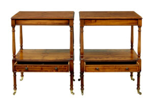 Pair of 20th Century Burr Yew Side Tables — thumbnail 8