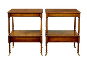 Pair of 20th Century Burr Yew Side Tables — thumbnail 6
