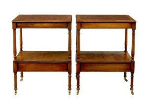 Pair of 20th Century Burr Yew Side Tables — thumbnail 5