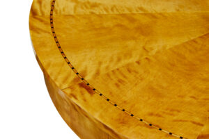 Scandinavian Art Deco Inlaid Birch Center Table — thumbnail 6