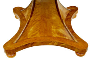 Scandinavian Art Deco Inlaid Birch Center Table — thumbnail 4