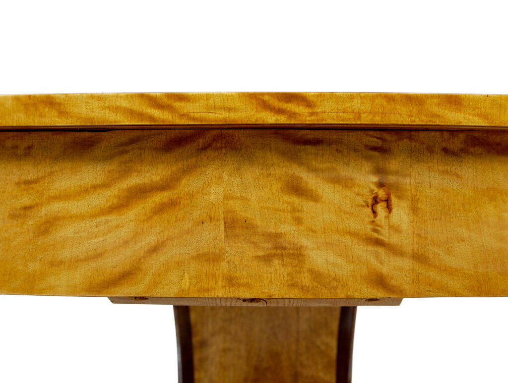 Scandinavian Art Deco Inlaid Birch Center Table — image 2