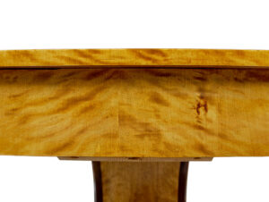 Scandinavian Art Deco Inlaid Birch Center Table — thumbnail 2