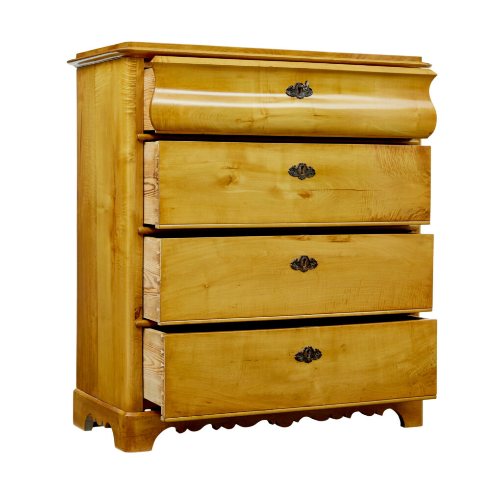 19th Century Swedish Birch Chest of Drawers — image 6