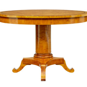 LATE 19TH CENTURY SWEDISH BIRCH OVAL CENTER TABLE