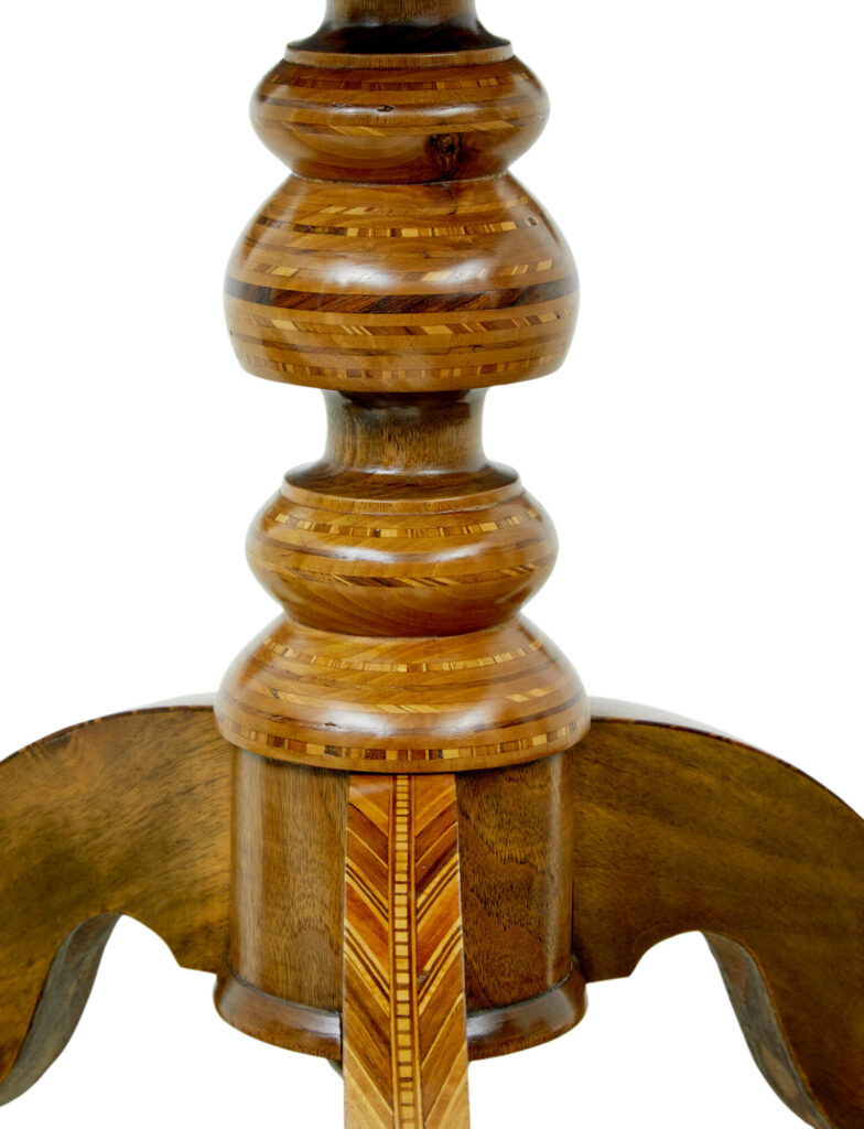 Italian 19th Century Inlaid Walnut Sorrento Table — image 3