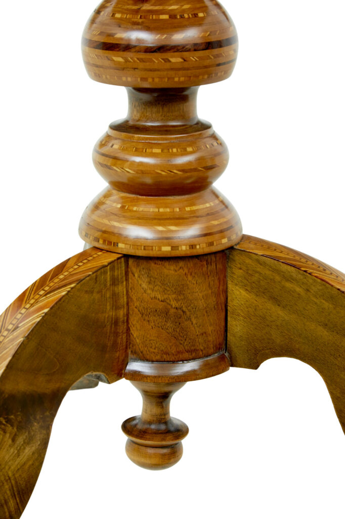 Italian 19th Century Inlaid Walnut Sorrento Table — image 2