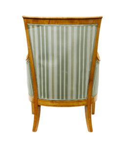 Early 20th Century Set of 4 Karl Johan Influenced Birch Armchairs — thumbnail 7
