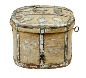 19th Century Scraped Pine Swedish Strong Box — thumbnail 3