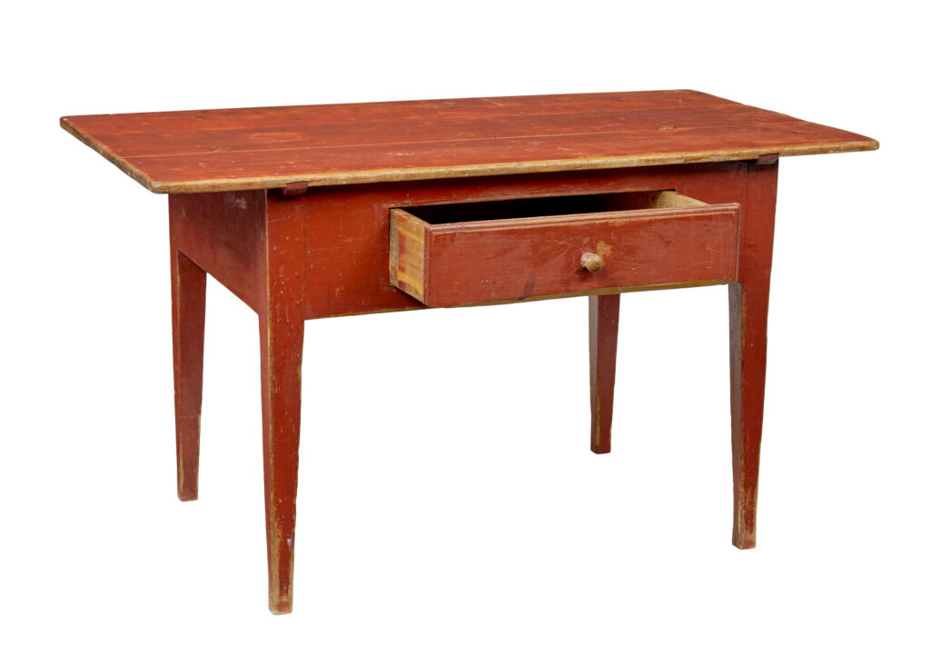 Mid 19th Century Swedish Painted Pine Table — image 10
