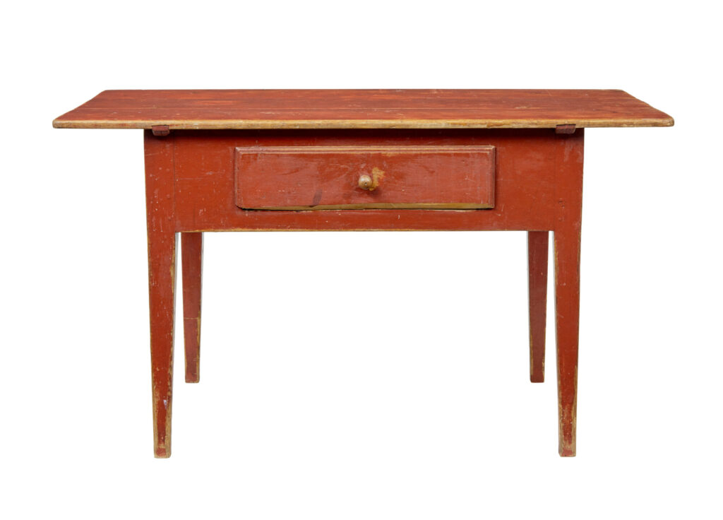 Mid 19th Century Swedish Painted Pine Table — image 9
