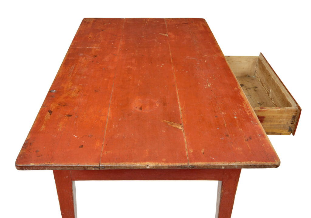 Mid 19th Century Swedish Painted Pine Table — image 5