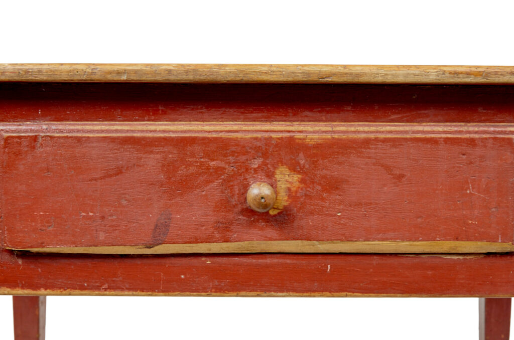 Mid 19th Century Swedish Painted Pine Table — image 2