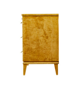 Mid Century Scandinavian Tiger Birch Chest of Drawers — thumbnail 2