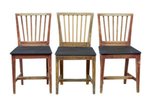 Harlequin Set of 6 19th Century Painted Pine Dining Chairs — thumbnail 13