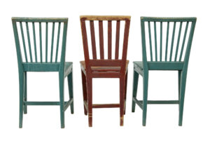 Harlequin Set of 6 19th Century Painted Pine Dining Chairs — thumbnail 8