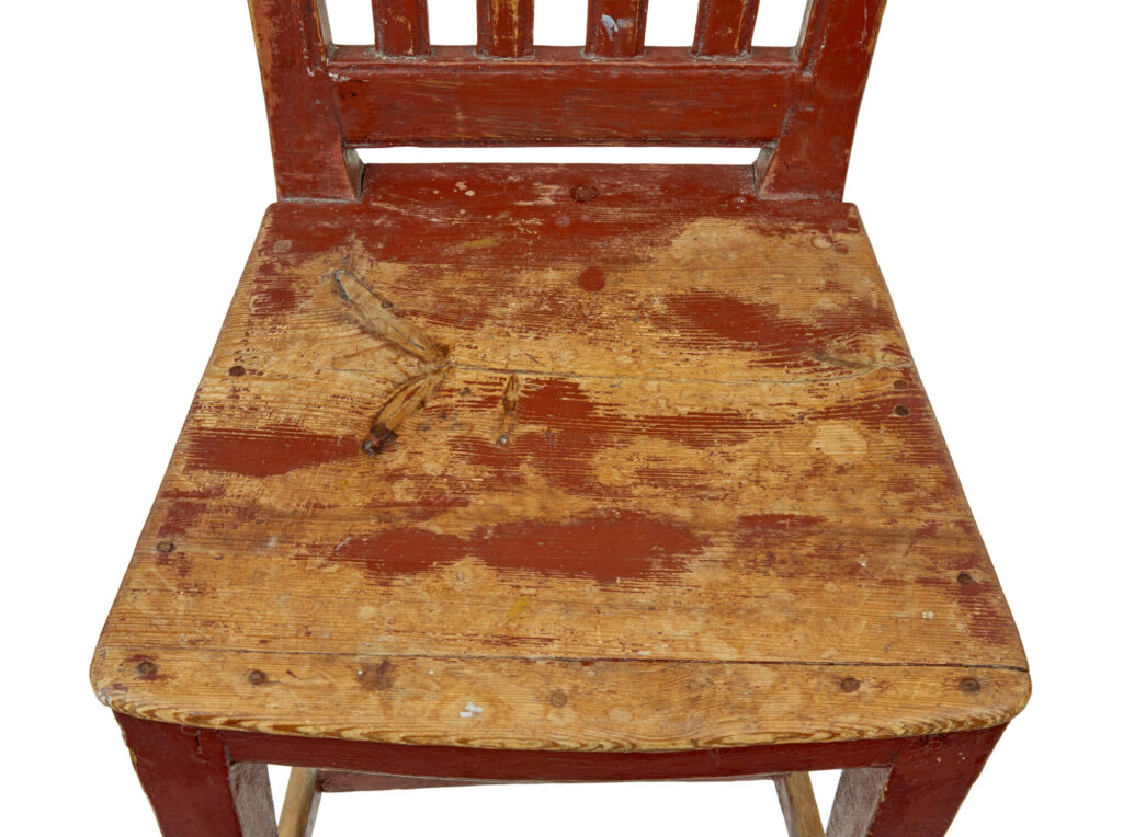Harlequin Set of 6 19th Century Painted Pine Dining Chairs — image 7