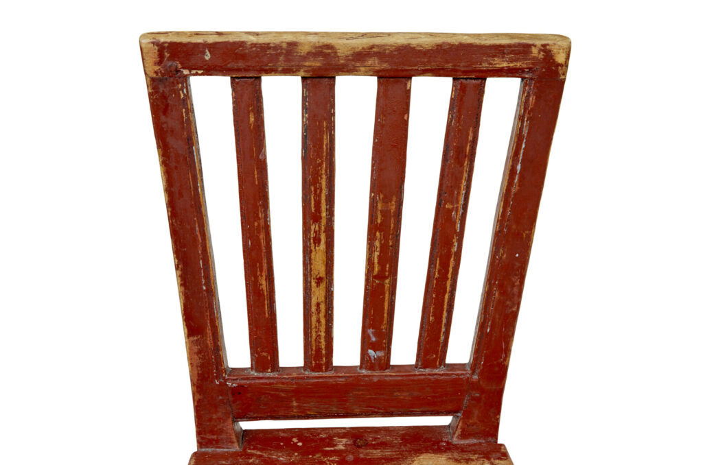 Harlequin Set of 6 19th Century Painted Pine Dining Chairs — image 2