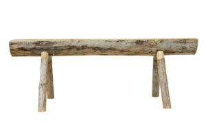 Set of 2 Scandinavian Hand Made Log Benches — thumbnail 11