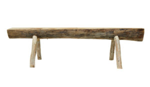 Set of 2 Scandinavian Hand Made Log Benches — thumbnail 7