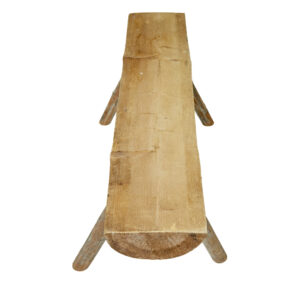 Set of 2 Scandinavian Hand Made Log Benches — thumbnail 2