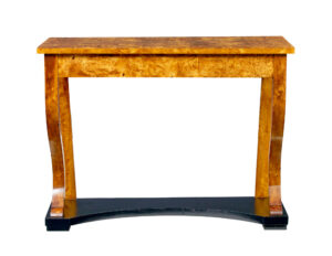 19th Century Burr Birch Empire Revival Console Table — thumbnail 8