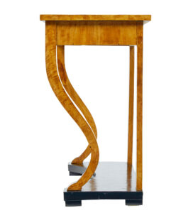 19th Century Burr Birch Empire Revival Console Table — thumbnail 7