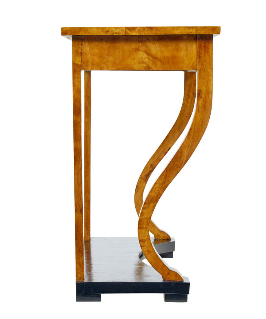 19th Century Burr Birch Empire Revival Console Table — image 6