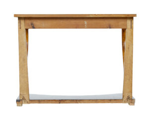 19th Century Burr Birch Empire Revival Console Table — thumbnail 5