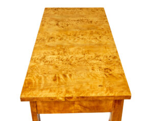 19th Century Burr Birch Empire Revival Console Table — thumbnail 4