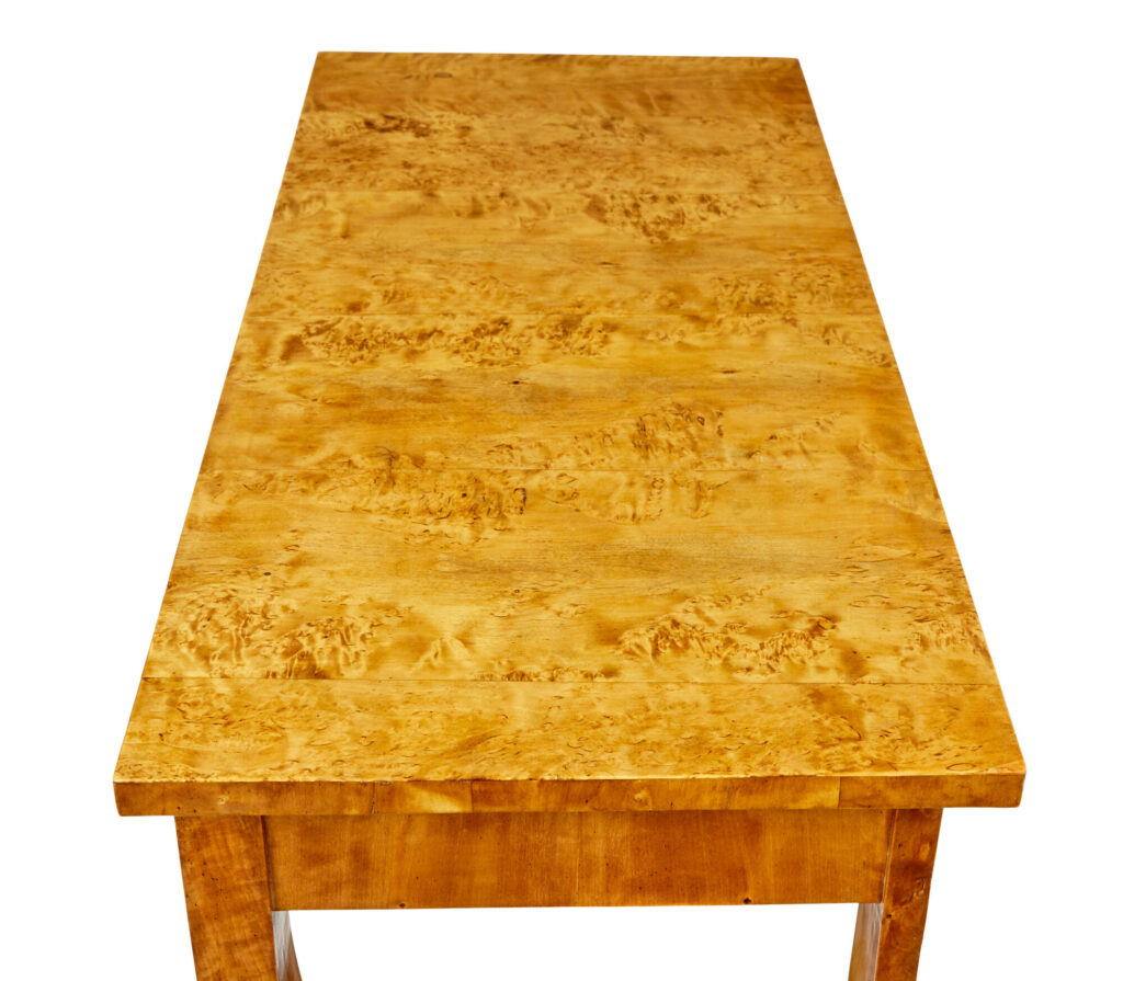 19th Century Burr Birch Empire Revival Console Table — image 3
