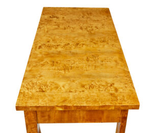 19th Century Burr Birch Empire Revival Console Table — thumbnail 3