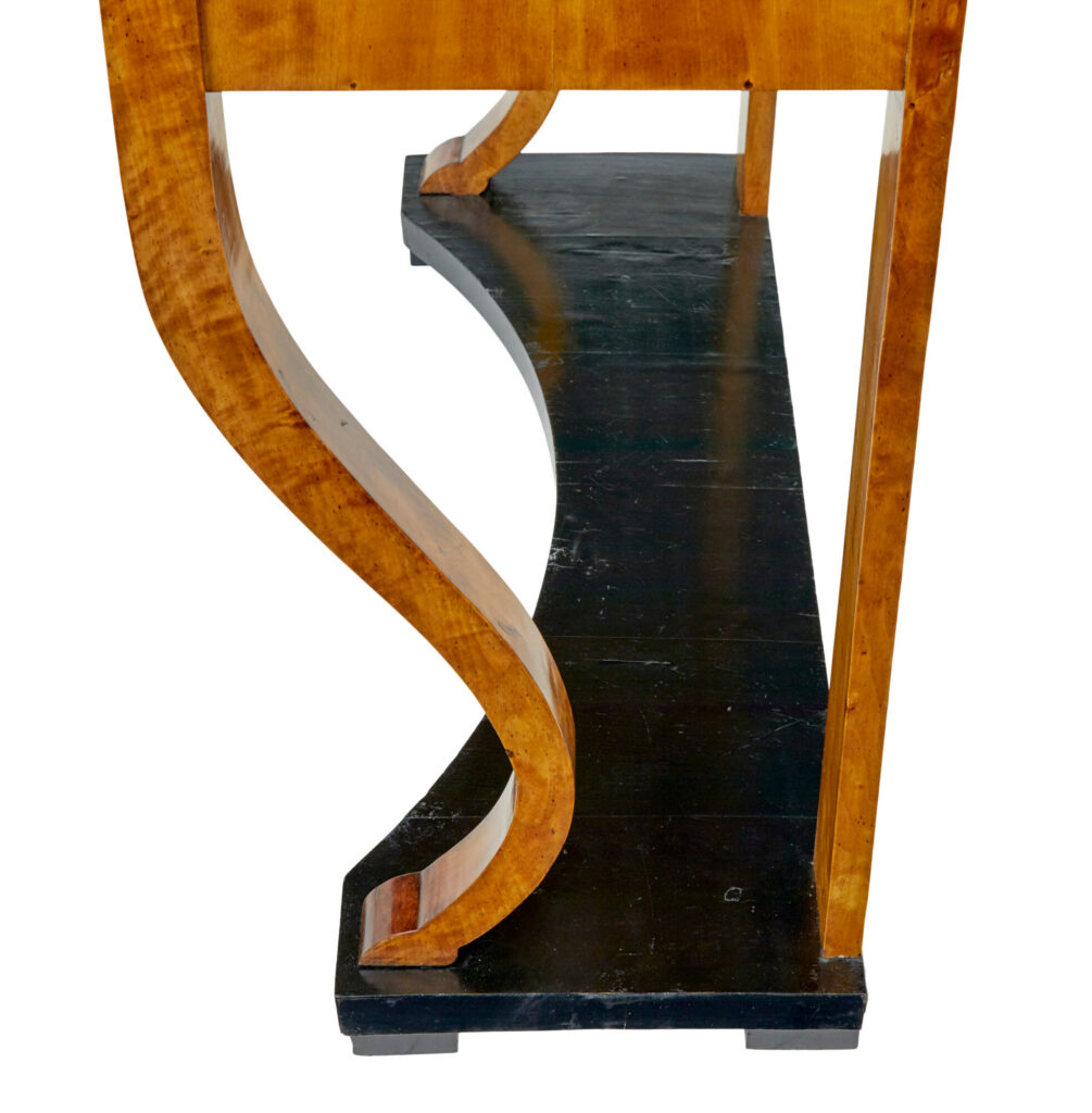 19th Century Burr Birch Empire Revival Console Table — image 2
