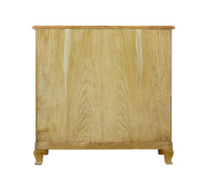 Mid Century Baroque Revival Solid Oak Chest of Drawers — thumbnail 3