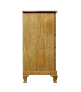 Mid Century Baroque Revival Solid Oak Chest of Drawers — thumbnail 2