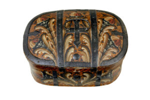 19th Century Scandinavian Folk Art Hand Painted Box — thumbnail 3