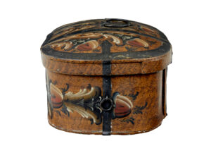 19th Century Scandinavian Folk Art Hand Painted Box — thumbnail 6