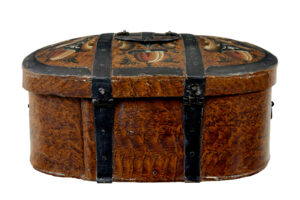 19th Century Scandinavian Folk Art Hand Painted Box — thumbnail 5