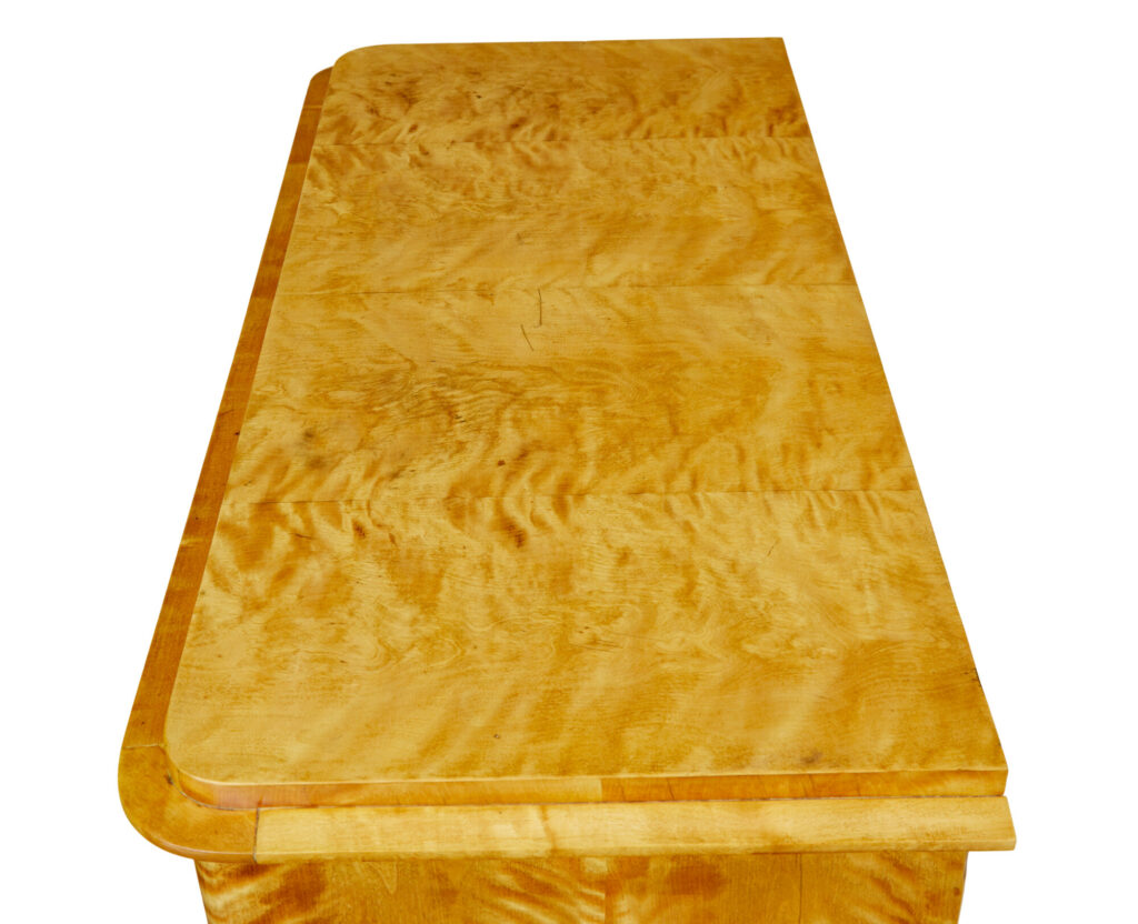 19th Century Swedish Birch 3 Drawer Chest — image 8