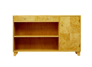 Mid Century Scandinavian Satin Birch Low Open Bookcase — thumbnail 10
