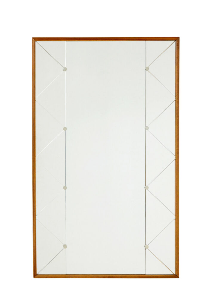 Mid Century Scandinavian Segmented Wall Mirror