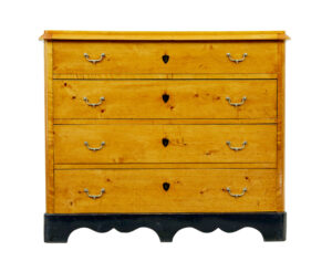 Swedish 19th Century Empire Revival Birch Chest of Drawers — thumbnail 9