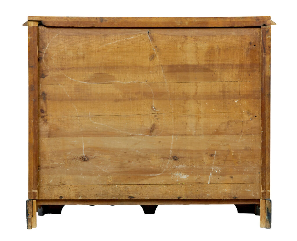 Swedish 19th Century Empire Revival Birch Chest of Drawers — image 7