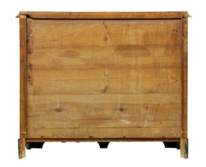 Swedish 19th Century Empire Revival Birch Chest of Drawers — thumbnail 7