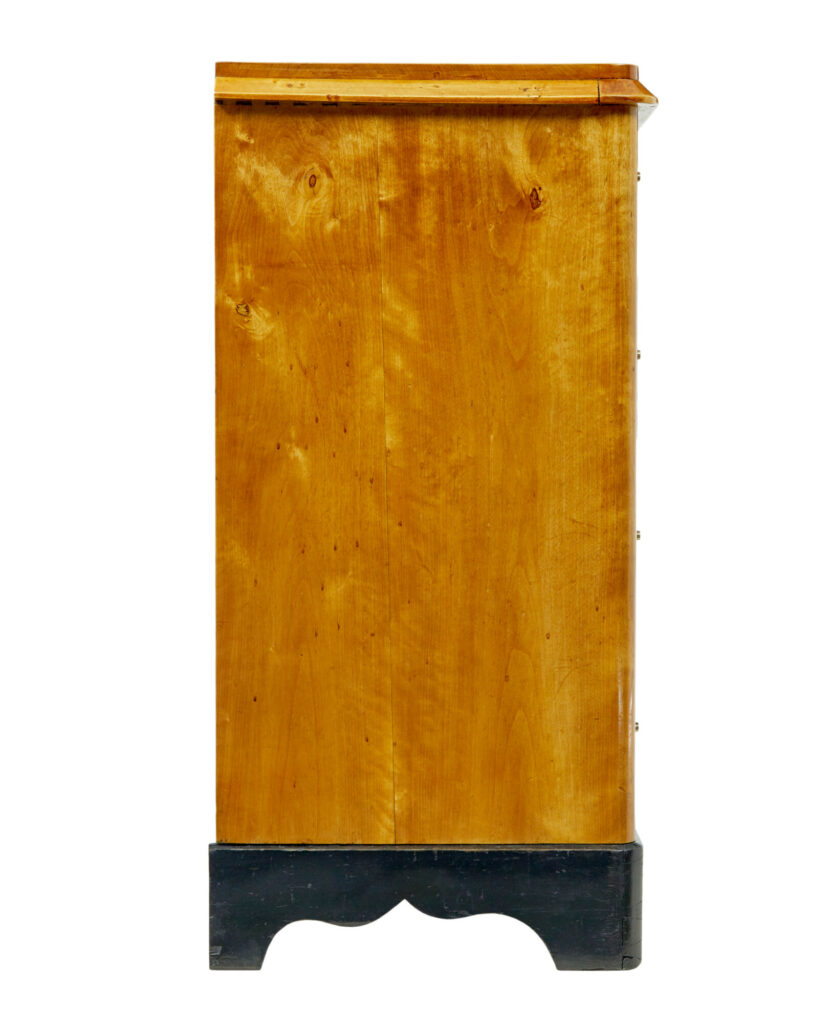 Swedish 19th Century Empire Revival Birch Chest of Drawers — image 6