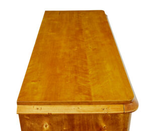 Swedish 19th Century Empire Revival Birch Chest of Drawers — thumbnail 3