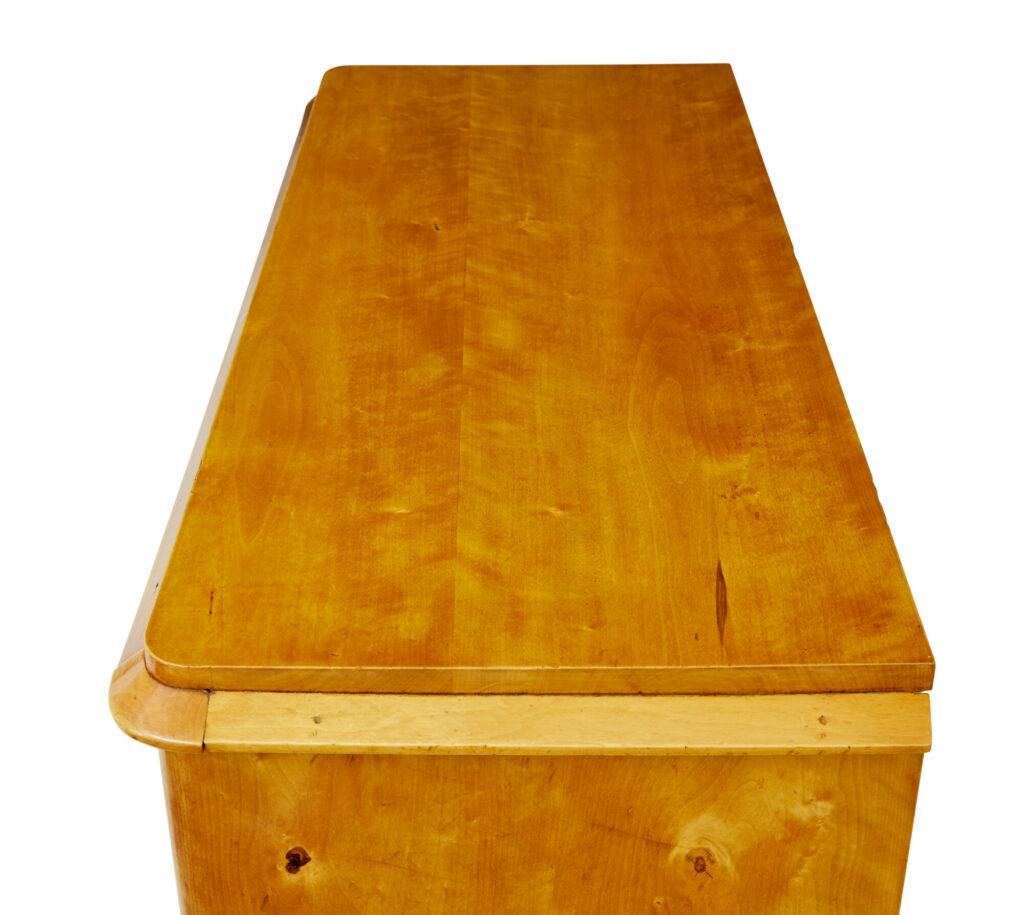 Swedish 19th Century Empire Revival Birch Chest of Drawers — image 2