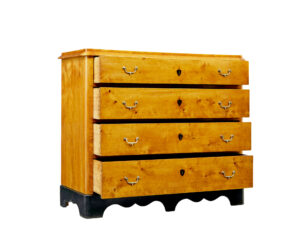 Swedish 19th Century Empire Revival Birch Chest of Drawers — thumbnail 10