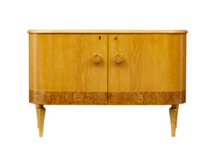 Mid Century Elm and Burr Small Sideboard by Tingstroms — thumbnail 6